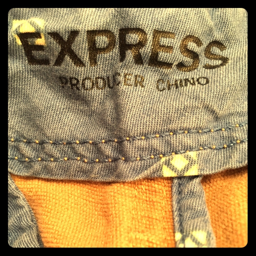 Casual khaki chinos from Express
